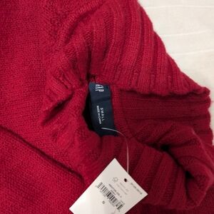 GAP Red Cowl Neck Sweater Cozy Knit